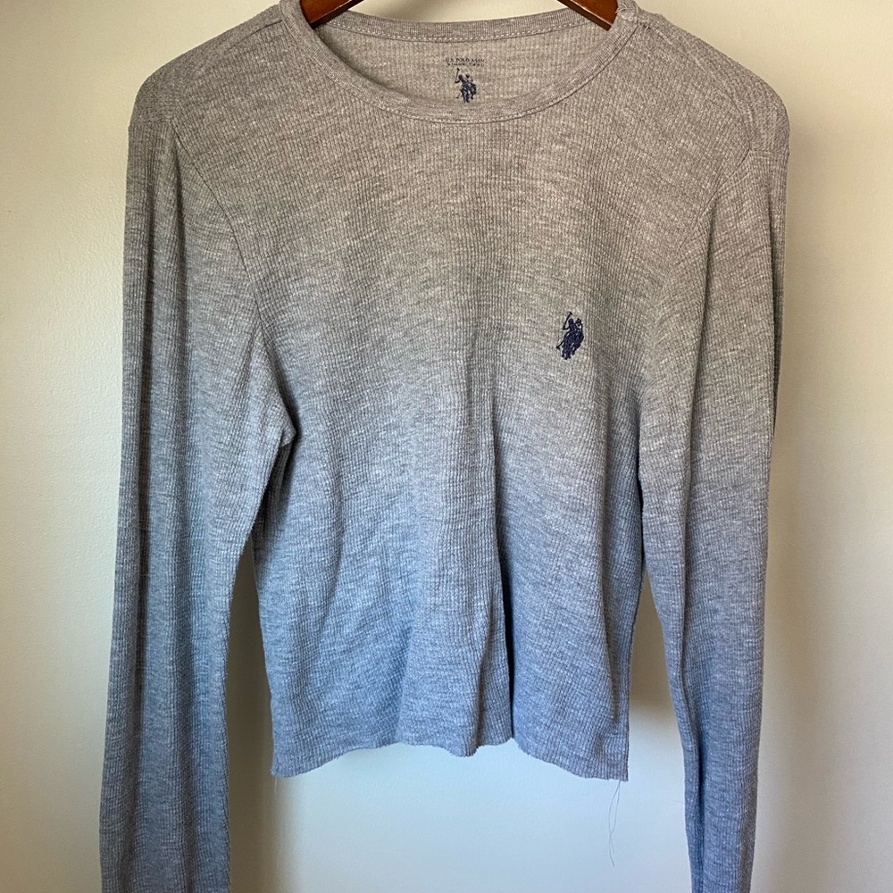 Polo Cropped Long Sleeve